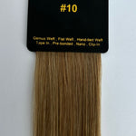 Farveprøve med kold mørkeblond