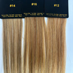 Sammenligning af Farveprøve med farverne #12, #14 og #16