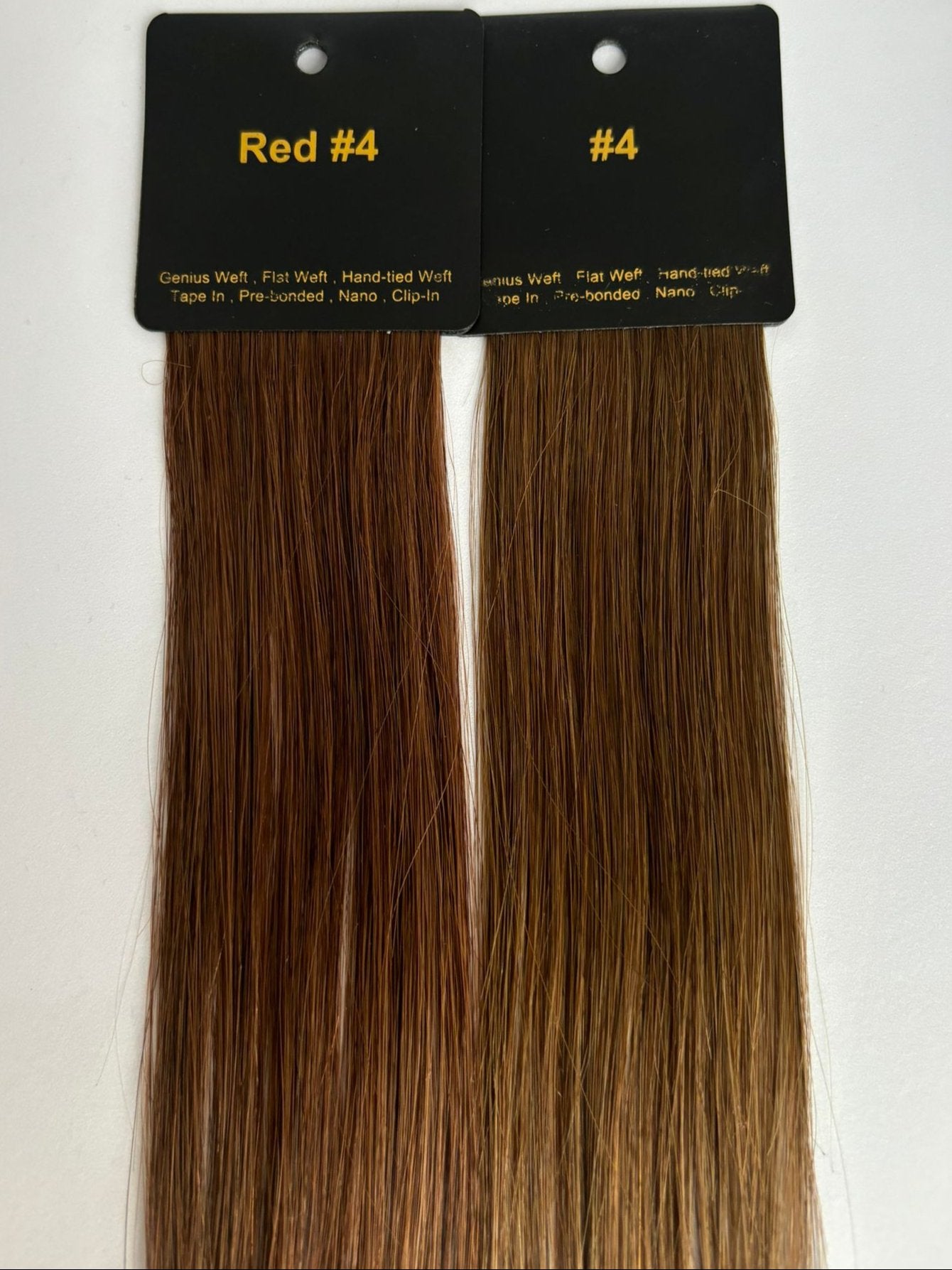 Hair extensions i brune nuancer