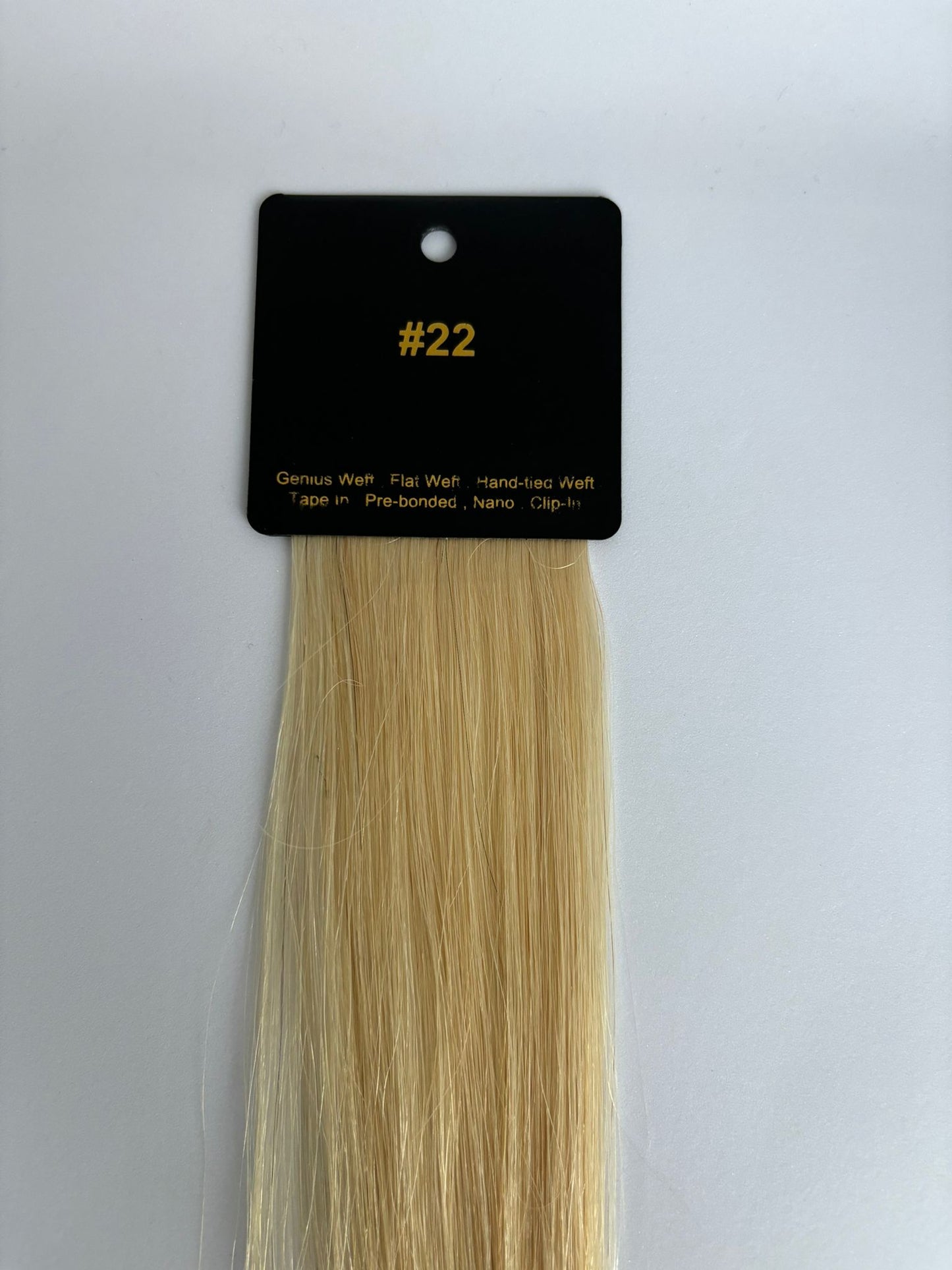 Hair extensions #22 - Gyldenblond (varm blond)