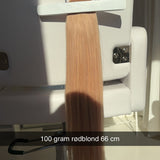 Trense rødblond 100 g og 66 cm